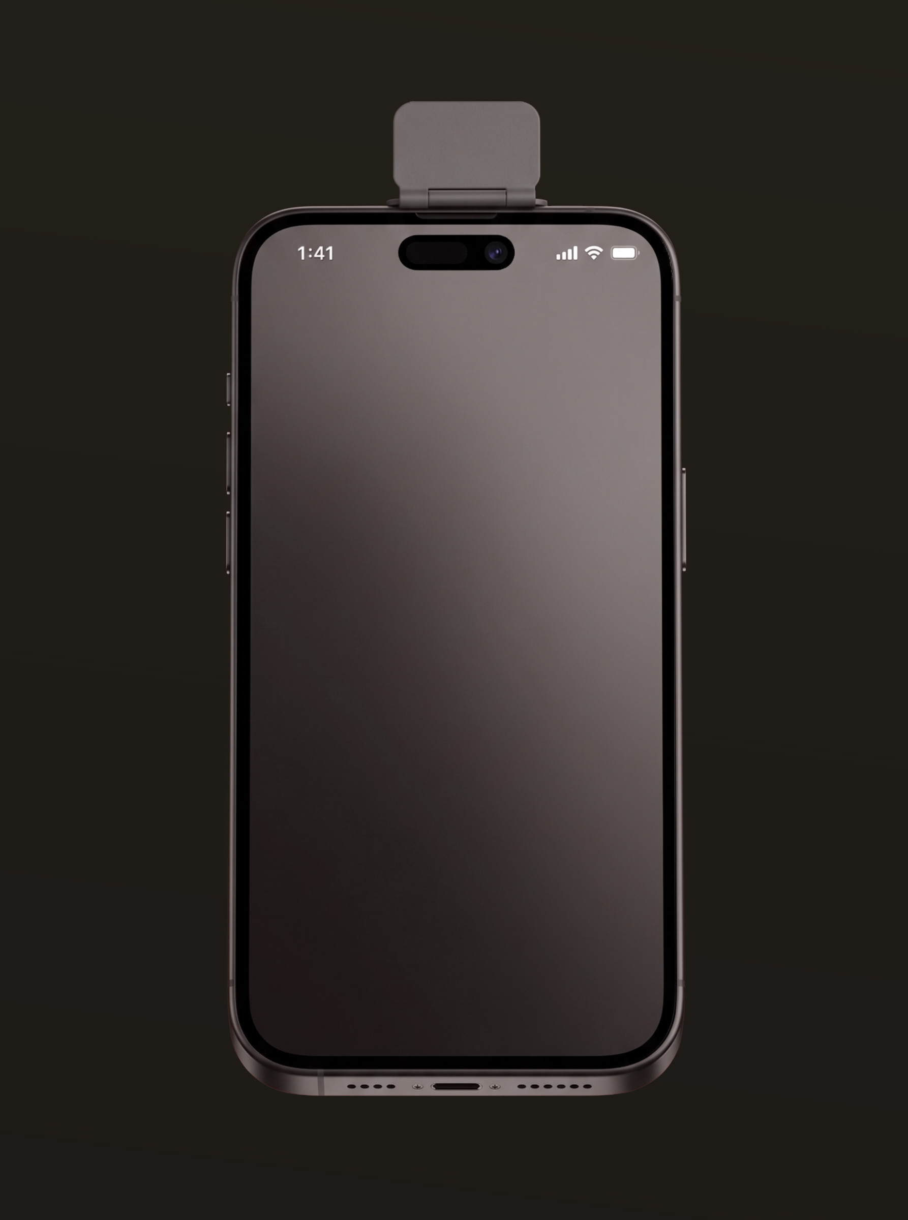 Blackout mounted on iPhone