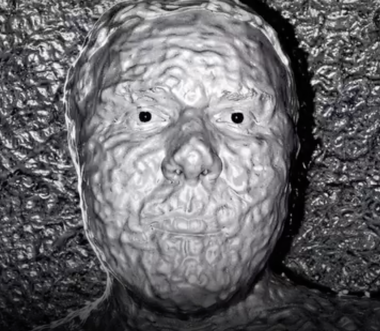 3D facial mesh generated by infrared sensors